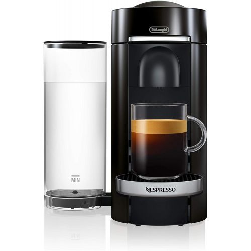  DeLonghi Nespresso Vertuo Plus | ENV 155.B Kaffeekapselmaschine | Eine Kaffeemaschine, 5 Tassengroessen | Inkl. Willkommenspaket mit 12 Kapseln | 1,7 L | schwarz