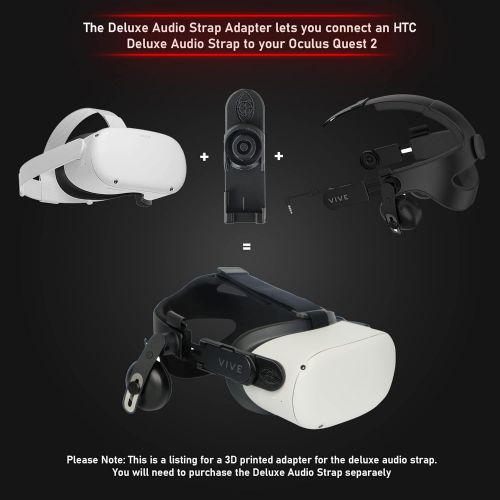  [아마존베스트]DeadEyeVR Deluxe Audio Strap Adapter Kit for The Oculus Quest 2 DAS FrankenQuest (Black)