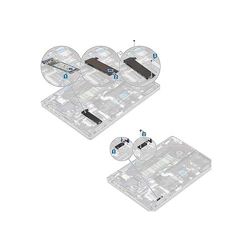  2280 M.2 SSD Heatsink Cover 85J62 085J62 w/Bracket for Dell Latitude 5400 5401 5410 5500 5501 5502 5505 5510 5511 Precision 3540 3541 3542 3550 3551