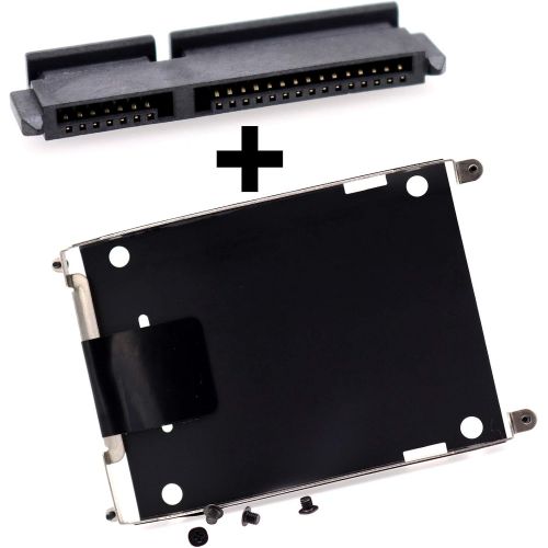  Deal4GO SATA Hard Drive Interposer Connector w/ 2.5 HDD Caddy Bracket Tray Replacement for HP Elitebook 2570P 2560P 2170P