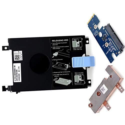  Deal4GO 2280 M.2 NVME PCIe SSD to 2.5 SATA HDD Board w/Caddy Mounting Bracket for Dell Precision 7730 7740 M7730 M7740 09DYY7 CK36K 0CK36K DAP20 LS-F603P