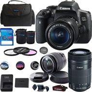 Canon EOS 750DRebel T6i DSLR Camera Bundle with Canon EF-S 18-55mm IS STM Lens + Canon EF-S 55-250mm f4-5.6 IS STM Lens - Deal-Expo Bundle