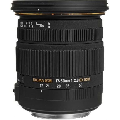  Sigma 17-50mm f2.8 EX DC OS HSM Zoom Lens for Canon DSLRs with APS-C Sensors - Deal-Expo Bundle