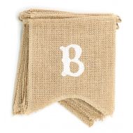 DealzEpic dealzEpic - Baby Shower - Rustic Burlap Banners Baby Shower Party Decoration Props - Swallowtail Shaped Banners