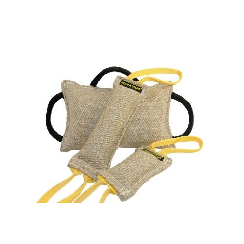  Dean & Tyler Dean and Tyler Tug Bundle of 1 Bite Pillow + 1 Medium Tug + 1 Small Tug, Jute