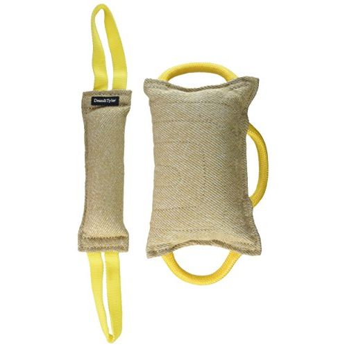  Dean & Tyler Dean and Tyler Tug Bundle of 1 Bite Pillow and 1 Medium Tug, Jute, Tug Size: 12-Inch by 4-Inch