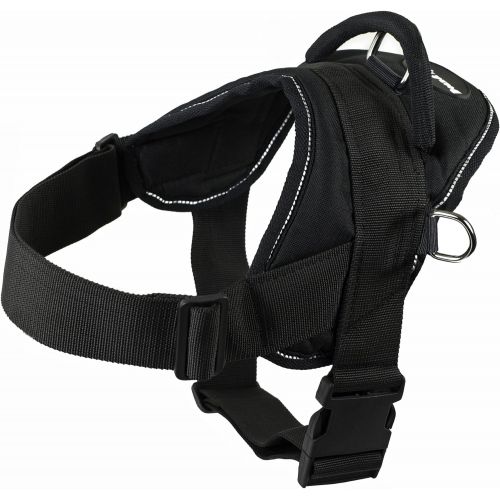  Dean & Tyler Dean and Tyler DT Dog Harness, Black with Reflective Trim
