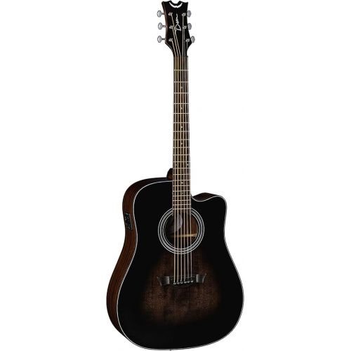  Dean Guitars 6 String St Augustine Dreadnaught Cutaway Solid Top Acoustic/Electric Guitar, Right, Satin Vintage Black Burst (SA DREAD CE VB)