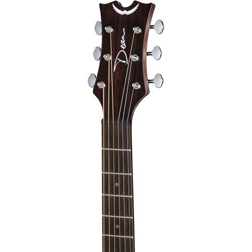  Dean Guitars 6 String St Augustine Dreadnaught Cutaway Solid Top Acoustic/Electric Guitar, Right, Satin Vintage Black Burst (SA DREAD CE VB)