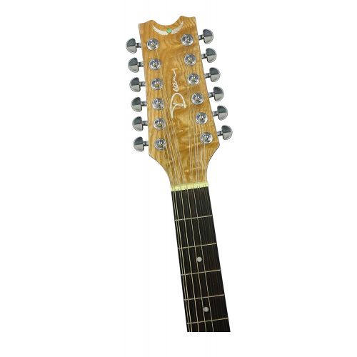  Dean Guitars Dean Exotica Quilt Ash Acoustic-Electric 12 String Guitar, Gloss Natural