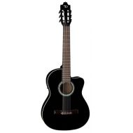 Dean Guitars Dean CAE CBK Espana Full Size Classical Caw Acoustic-Electric Guitar, Classic Black