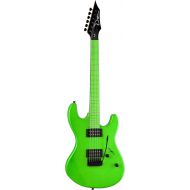 Dean Guitars Dean Custom Zone Solid Body Electric Guitar, 2 Humbuckers Florescent Green