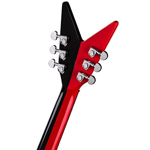  Dean Guitars Dean MS RETRO RDBK Michael Schenker Solid-Body Electric Guitar, Red & Black