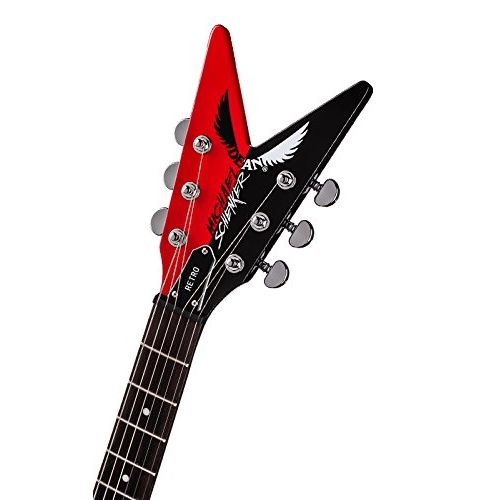  Dean Guitars Dean MS RETRO RDBK Michael Schenker Solid-Body Electric Guitar, Red & Black