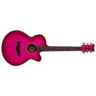 Dean Guitars Dean AX PE PB Acoustic-Electric Guitar, Pink Burst
