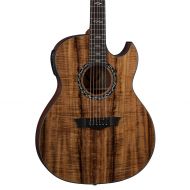 Dean Guitars Dean Exhibition 6-String Acoustic-Electric Guitar, Koa