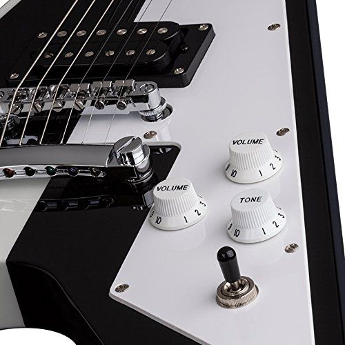  Dean Guitars Dean Michael Schenker Signature Retro Electric Guitar, Black/White