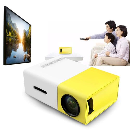  DearMentor Mini Projector Portable LCD Projector Home Theater 1080P LED Projector Home Cinema Theater IndoorOutdoor Movie projectors for Children Present