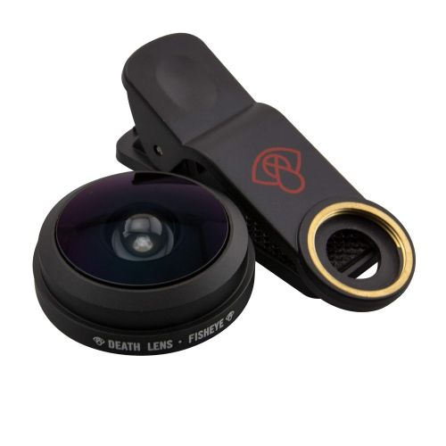  Death Lens Clip On Fisheye Lens - for iPhone 6, 7, 8, X, Samsung Galaxy, Tablets & Other Smartphones