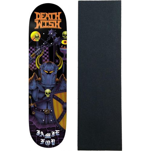  Deathwish Skateboards Deathwish Skateboard Deck Foy War Masters 8.0 x 31.5 Black with Grip