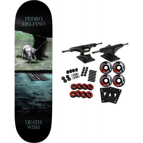  Deathwish Skateboards Deathwish Skateboard Complete Delfino DRO with Dog 8.25 x 31.5