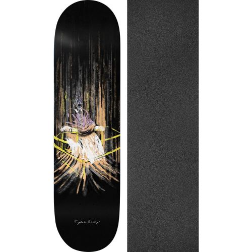  Deathwish Skateboards Taylor Kirby Sacrilege Skateboard Deck - 8 x 31.5 with Jessup Black Griptape - Bundle of 2 Items