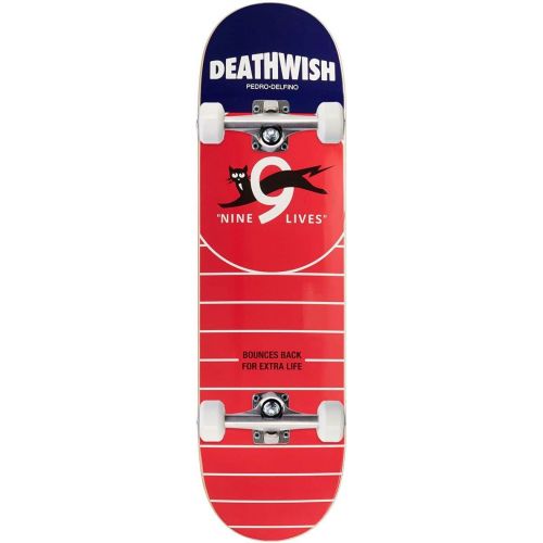  Deathwish Skateboards Deathwish Delfino Nine Lives Skateboard Complete - 8.50