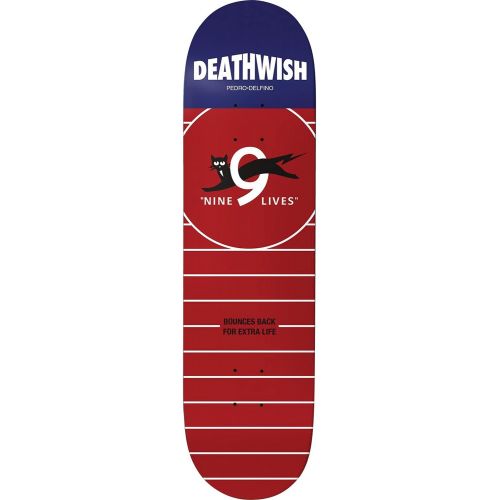  Deathwish Skateboards Pedro Delfino Nine Lives Skateboard Deck - 8.5 x 32