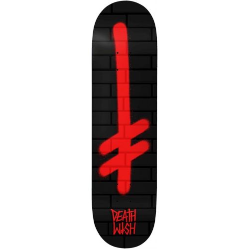  Deathwish Skateboards Deathwish Skateboard Deck Gang Logo Bricks 8.0 x 31.5 Black/Red