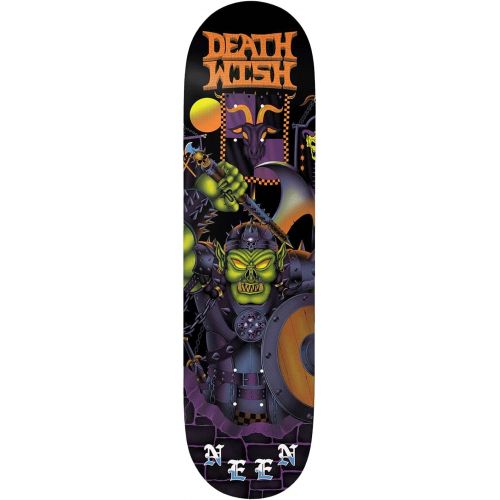  Deathwish Skateboards Deathwish Skateboard Deck Neen War Masters 8.125 x 31.5 Black