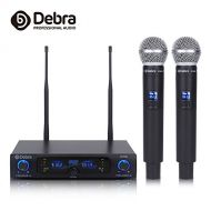 Amazing Sound!!! Debra audio D-102 UHF Wireless Microphones System Dual Channel Handheld Micrs for profession Show host, foutdoor wedding, Conference, Karaoke,Church,Speech, Evenin