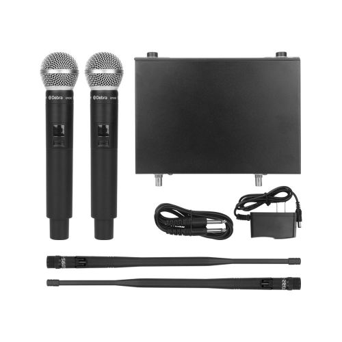  Amazing Sound!!! Debra audio D-102 UHF Wireless Microphones System Dual Channel Handheld Micrs for profession Show host, foutdoor wedding, Conference, Karaoke,Church,Speech, Evenin