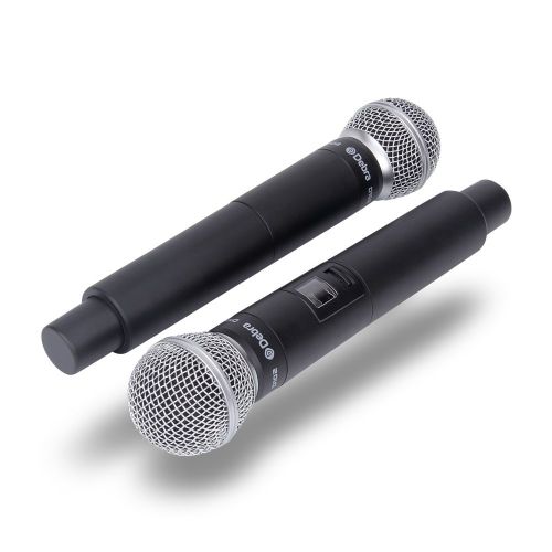  Amazing Sound!!! Debra audio D-102 UHF Wireless Microphones System Dual Channel Handheld Micrs for profession Show host, foutdoor wedding, Conference, Karaoke,Church,Speech, Evenin