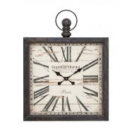 DecMode Decmode Traditional 32 X 24 Inch Dupont and Allardet Metal Wall Clock