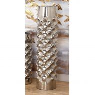 DecMode Decmode Ceramic Vase, Silver