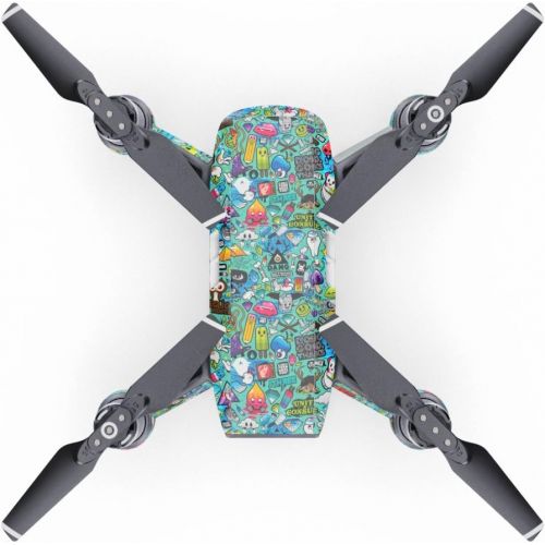  DecalGirl Jewel Thief Decal for Drone DJI Spark Kit - Includes Drone Skin, Controller Skin and 1 Battery Skin