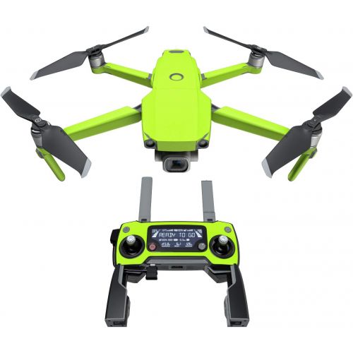  DecalGirl Solid State Lime Decal Kit for DJI Mavic 2/Zoom Drone - Includes 1 x Drone/Battery Skin + Controller Skin