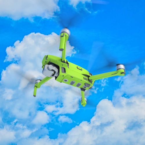  DecalGirl Solid State Lime Decal Kit for DJI Mavic 2/Zoom Drone - Includes 1 x Drone/Battery Skin + Controller Skin