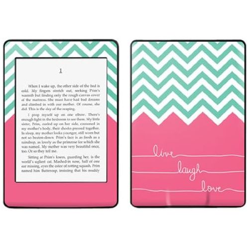  DecalGirl Kindle Paperwhite Decal/Skin Kit, Live Laugh Love