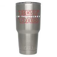 /DecalsandDaffodils Best Dad Decal, Fathers Day Gift, Sport Best Dad in the Galaxy, Computer Decal, Car Decal, Water Bottle Decal, Yeti Decal, Ipad & cell phone