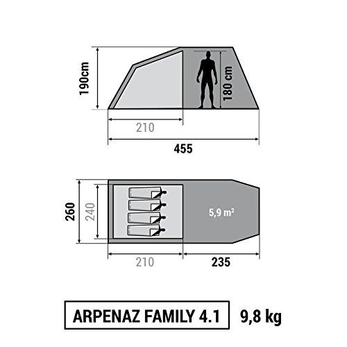  Decathlon ARPENAZ CAMPING FAMILY Tent