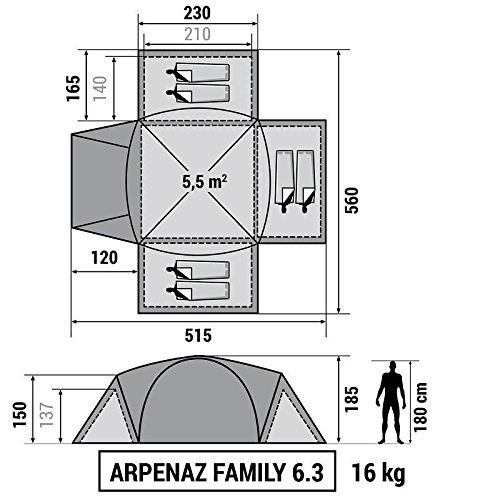  Decathlon ARPENAZ CAMPING FAMILY Tent