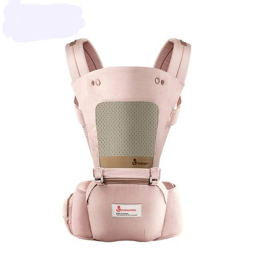  Decdeal Baby Hip Seat Carrier Ergonomic Toddler Waist Seat Foldable Soft Carrier with Windproof Cap Bib for All Seasons Kidsapro