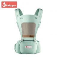 Decdeal Baby Hip Seat Carrier Ergonomic Toddler Waist Seat Foldable Soft Carrier with Windproof Cap Bib for All Seasons Kidsapro