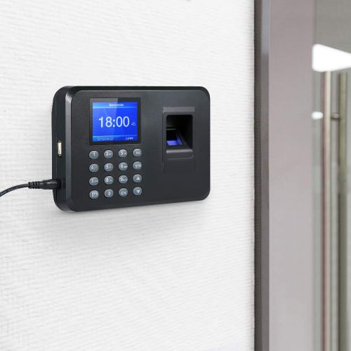  [아마존베스트]Decdeal Biometric Fingerprint Attendance Machine TFT LCD Display USB Fingerprint Attendance System Time Clock Employee Checking-in Recorder (2.4‘’)