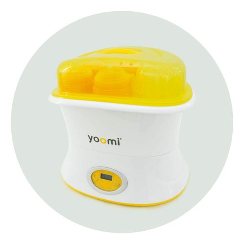  Decdeal YOOMI Baby Bottle Electric Steam Sterilizer, and Dryer Deep Clean for Pacifier Soother Teether Disinfection Milk Heater