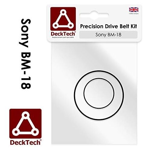  [아마존베스트]DeckTech Replacement Drive Belt Kit Compatible with Sony BM-18 BM18 Tuner Tape Player (Replacement Rubber Band)