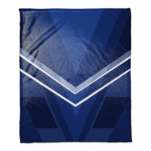  Deco Color Block Throw Blanket in Navy