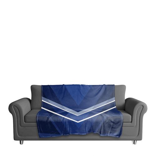  Deco Color Block Throw Blanket in Navy