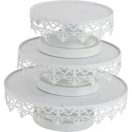  Deco 79 96998 Metal Cup Cake Stands (Set of 3), 8/10/13